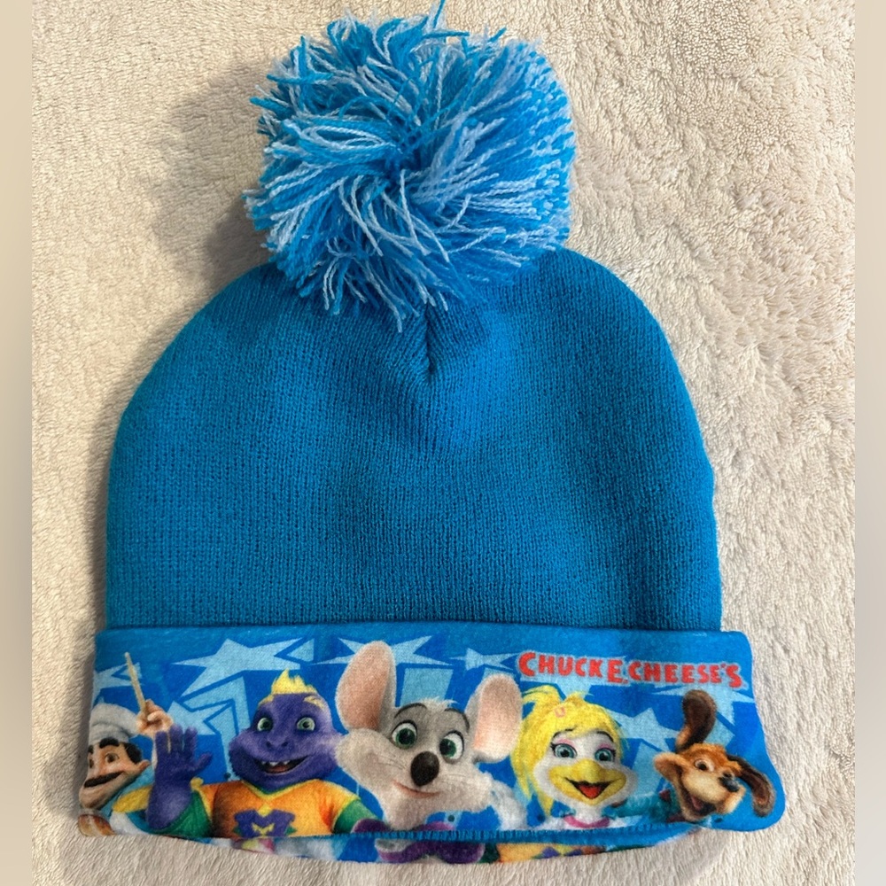 Rare Chuck E. Cheese kids beanie